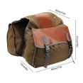 thumbnail image 2 of Bicycle Rear Seat Bag, Mountain Bike Trunk Luggage Storage Organizer, Cycling Accessory, Khaki, One Size, 2 of 4