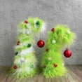 thumbnail image 4 of Desktop Christmas Tree, Furry Holiday Desk Ornament Home Office Decor Party Favor Present, 4 of 7