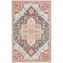 SAFAVIEH Metro Melvin Medallion Area Rug, Navy/Red, 4' x 6'