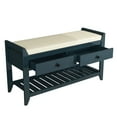 thumbnail image 2 of Entryway Storage Bench with Drawers Blue, 2 of 5