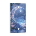 thumbnail image 2 of Yayeee Blank Wall Plate Cover 1-Gang 4.5"x2.7" Home Unused Decorative Outlet, Crystal Ball, 2 of 7