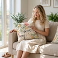 thumbnail image 4 of Spring Floral Throw Pillow Covers 10x10 inch, Decorative Cushion Cases for Living Room, Bedroom, Easter Decor, and Valentines Day Gifts D, 4 of 5