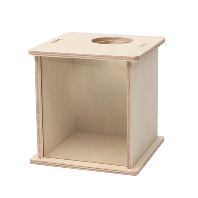Milaget Hamster Digging Box Hamster Sand Bath Box Bed Visible Playing Hideout Rest Hutch 16cmx13cmx14cm