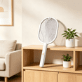 thumbnail image 7 of GJX 2026 New Electric Fly Swatter 3000V Bug Zapper Racket 2 in 1 Fly Zapper with Usb Rechargeable Base and Layer Safety Mesh for Bedroom Kitchen Patio and Outdoors for Bedroom, Kitchen, Patio, 7 of 7