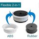 thumbnail image 3 of 4 PCS White Rubber Desk Grommets - 50 mm Cable, 3 of 5