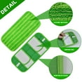 thumbnail image 3 of Reusable Microfiber Mop Pads, Machine Washable, 12 Inch, Green/Blue/Purple, 2-Pack, 3 of 10