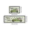 thumbnail image 3 of HongHeng Easter Eggs Bunny Kitchen Rugs Set 2Pcs Non-Slip Spring Kitchen Floor Rug and Mat Cushioned Kitchen Runner Rug for Holiday Bedroom Restaurant Decorations, 3 of 6