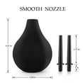 thumbnail image 6 of Enema Bulb Kit, Reusable Anal Clyster Cleaner with 2 pcs Soft and Smooth Nozzles, for Men Woman, 225ml, Black, 6 of 6
