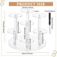 thumbnail image 2 of 7-Tier Acrylic Display Stand Clear Action Figures Collection Organizer Holder with Screwdriver Perfume Storage Display Risers for Display Dessert Cupcakes Jewelry and Collections, 2 of 9