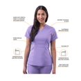 thumbnail image 3 of Adar Pro Scrubs for Women - Tailored Peplum Scrub Top, 3 of 7