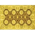 thumbnail image 1 of Ahgly Company Machine Washable Indoor Rectangle Oriental Yellow Traditional Area Rugs, 5' x 7', 1 of 4