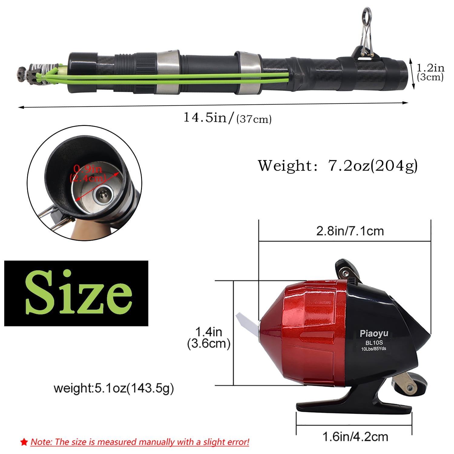 Piaoyu Fishing Catapult Rod,Upgraded Catapult Fishing Rod with Slingshot Fishings Reel for Long-Casting, Durable & Lightweight for Freshwater/Saltwater Fishing