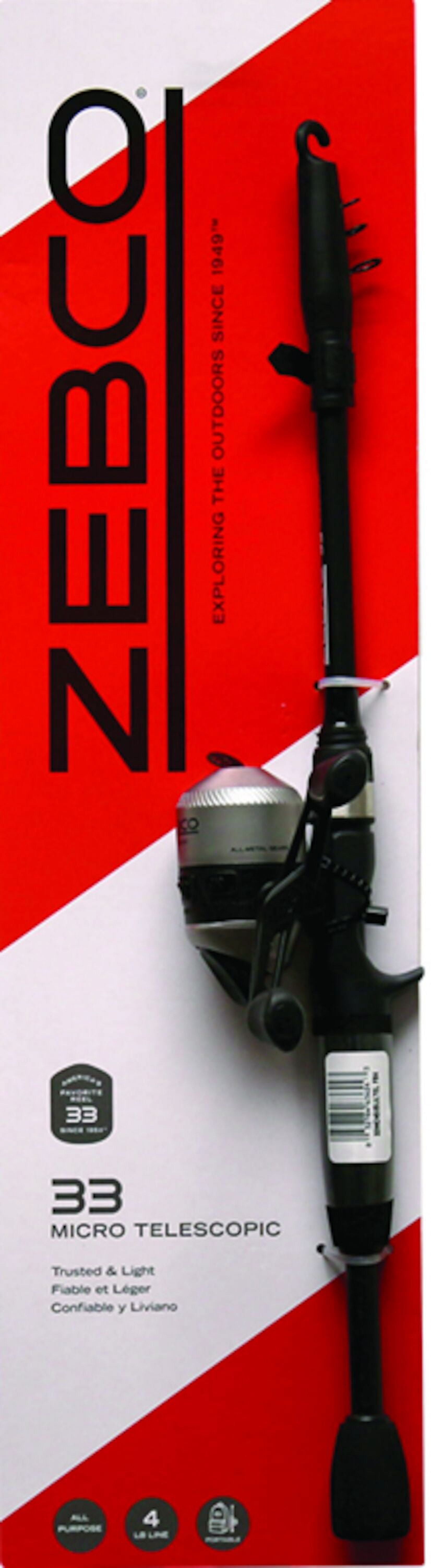 Free Shipping! Zebco 33 Spincast Reel and Telescopic Fishing Free Shipping! Zebco 33 Spincast Reel and Telescopic Fishing
