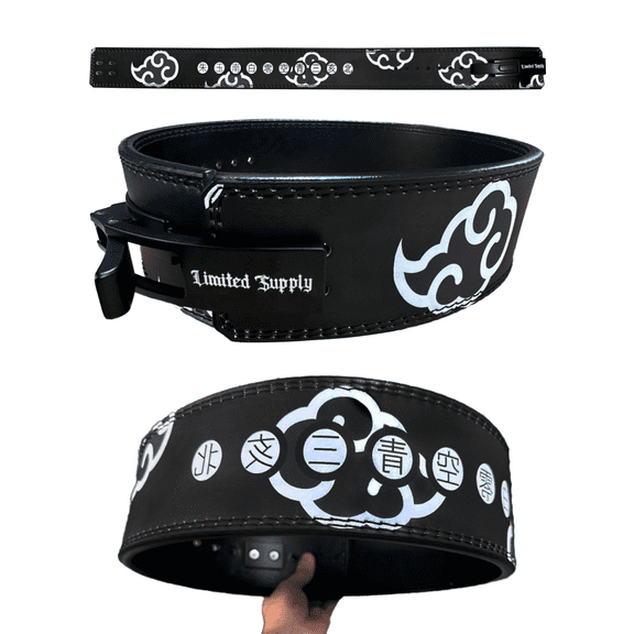 Anime Lever Belt - Weight Lifting Belt, Heavy Duty Powerlifting Belt, Gym Accessories For Men and Women - Weightlifting Gym Belt for Back Support and Deadlifts Squats, 10mm Thickness (L)