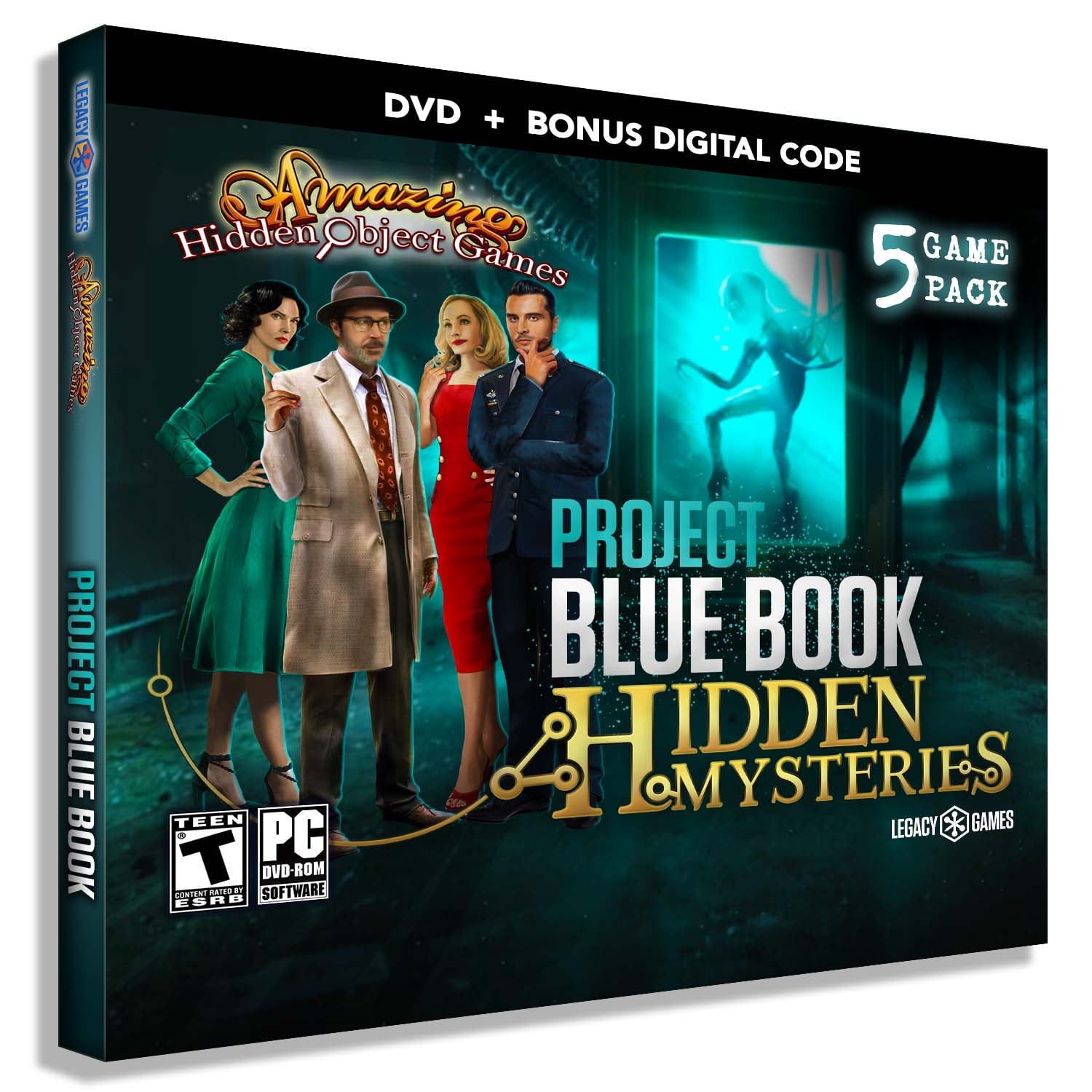 Amazing Hidden Object Games: Project Blue Book - 5 Pack