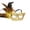 A002- Gold, variant on Purple Masquerade Mask for Women, Sequined Venetian Masquerade Masks with Mardi Gras Feathers, Half Face Mask for Halloween Party and Masks for Masquerade Party Events, 1 Pack