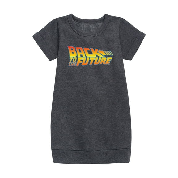 Back To The Future - Original Movie Logo - Toddler & Youth Girls Fleece Dress