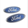 thumbnail image 1 of For Ford Badge Oval Blue/Chrome 145x 60mm Front/Rear Emblem Focus Mondeo Transit, 1 of 5