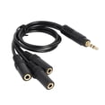 thumbnail image 1 of Cable divisor auxiliar de audio 3,5 mm macho a 3,5 mm hembra 3 salidas para auriculares Hugo, 1 of 10