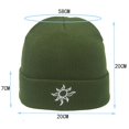 thumbnail image 2 of Men‘s Woolen Sun Embroidered Hat Cold Hat Hip Hop Fashion WarmHat, 2 of 2