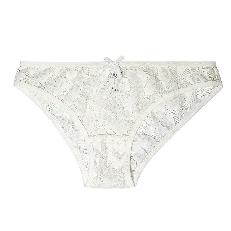 TOWED22 Womens Cotton Underwear Stretch V-Waist Ladies Bikini Panties Low  Rise Cotton Cheeky Hipster Women's Underwear Seamless(White,XL) 