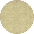 thumbnail image 1 of Ahgly Company Indoor Round Abstract Yellow Abstract Area Rugs, 5' Round, 1 of 6