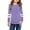 Purple, variant on Sherrylily Girls Casual Long Sleeve T Shirts Kids Loose Tunic Tops Color Block Tee Blouses Size 4-15