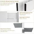 thumbnail image 3 of Set of 6 Expandable Kitchen Drawer Dividers 28-44 CM Plastic Adjustable Kitchen Drawer Organizer, Kitchen Drawer Dividers for Cutlery, Dresser, Office, 3 of 5