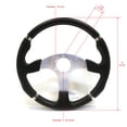 thumbnail image 2 of The ROP Shop Universal 14" Steering Wheel Black/Chrome, Formula GT Style for Control Handling, 2 of 5