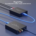 thumbnail image 2 of Extensor de Audio Analógico Pasivo sobre Ethernet – Transmite RCA y Estéreo de 3.5 Mm vía Cat5e/6 hasta 1640 Ft, No Requiere Energía Externa – Ideal para Cine en Casa, Iglesia, Transmisión de Audio, 2 of 7
