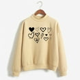 thumbnail image 2 of WEAIXIMIUNG Robes Chandail en Molleton pour Femmes 2024 Chandail en Molleton pour Femmes Saint-Valentin pour Haut à Motifs Chandail en Molleton à Manches Longues Blouse Décontractée Pull-Over, 2 of 3