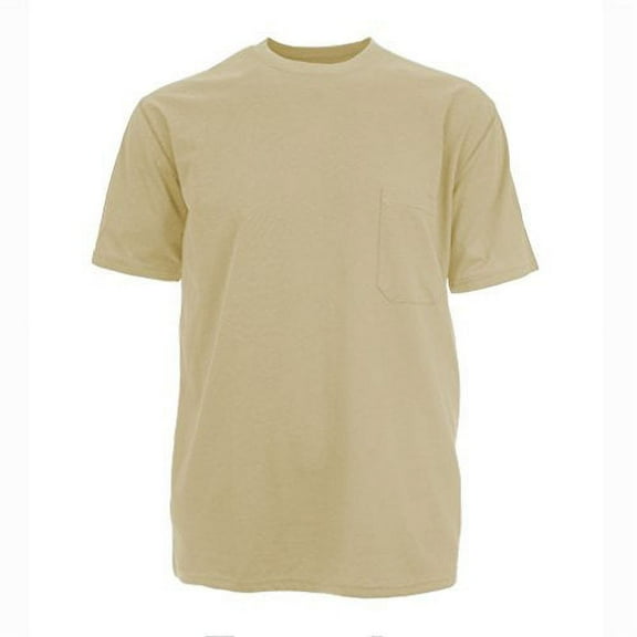 Insect Shield Men's UPF Dri-Balance Short Sleeve Pocket Tee, Wet Sand, 3X-Large