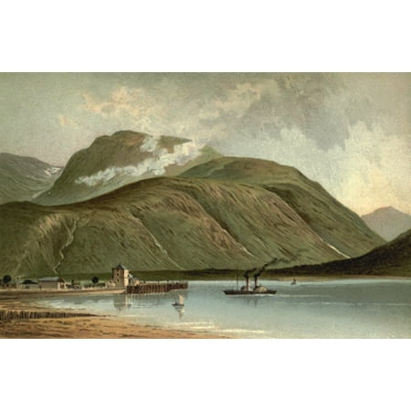 T Nelson & Sons Souvenir of Scotland 1897 Ben Nevis from Corpach Stretched Canvas - T Nelson & Sons (18 x