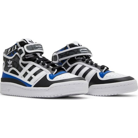 АDIDAS FORUM MID LACE-UP TRAINERS BASKETBALL WOMEN SHOES BLUE/WHITE SIZE 8.5 NEW