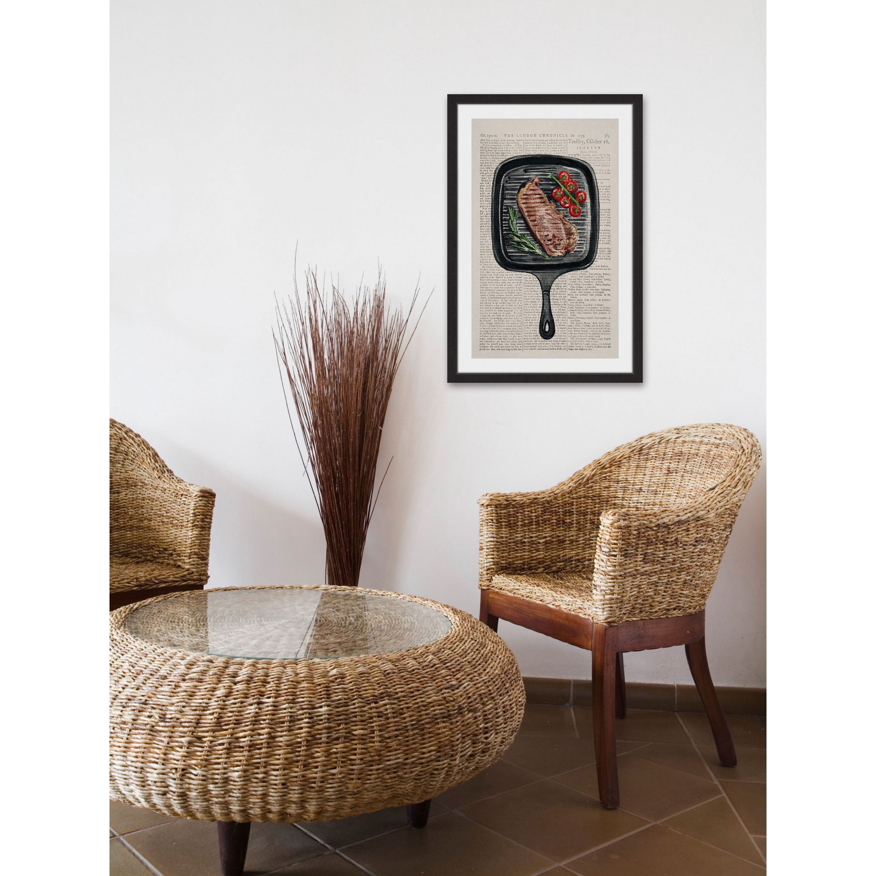 "Sizzling" Framed Painting Print