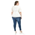 thumbnail image 3 of Blusa de encanje Roman Fashion /Tallas Extras, 5113 (Blanco) blanco 42, 3 of 7