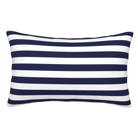 Vsdgher Navy Blue And White Stripes Print Pillow Cases -Iconic Collection Pillowcases -Extra Soft, Not easy to deform,not pilling Export quality
