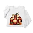 thumbnail image 5 of Hurxie Fall Pumpkins Sweatshirts for Women Long Sleeve Halloween Thanksgiving Graphic Shirt, 5 of 7