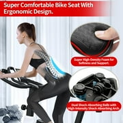 Bike Seat Cushion, BUSATIA Bike Seat for Men Women, Gel Seat Cushion for Bike,Extra Soft Exercise Bicycle Seat Compatible with Peloton, Outdoor & Indoor