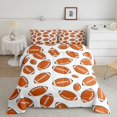 thumbnail image 1 of Erosebridal Cartoon Soccer Bedding Queen Comforter Set, Rugby Down Comforter, Modern Balls Player Decor, Reversible 3-Piece, 1 of 7