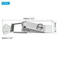 thumbnail image 2 of Uxcell 4.3 Inch Stainless Steel Spring Loaded Toggle Latch Catch Hasp Clamp with Hole, Silver Tone 4Pcs, 2 of 5