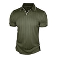 thumbnail image 4 of Jalioing Men's Casual Golf Shirt Short Sleeve Collared Plain Texture Shirts Business Dressy Fashion Tops for Men, 4 of 7
