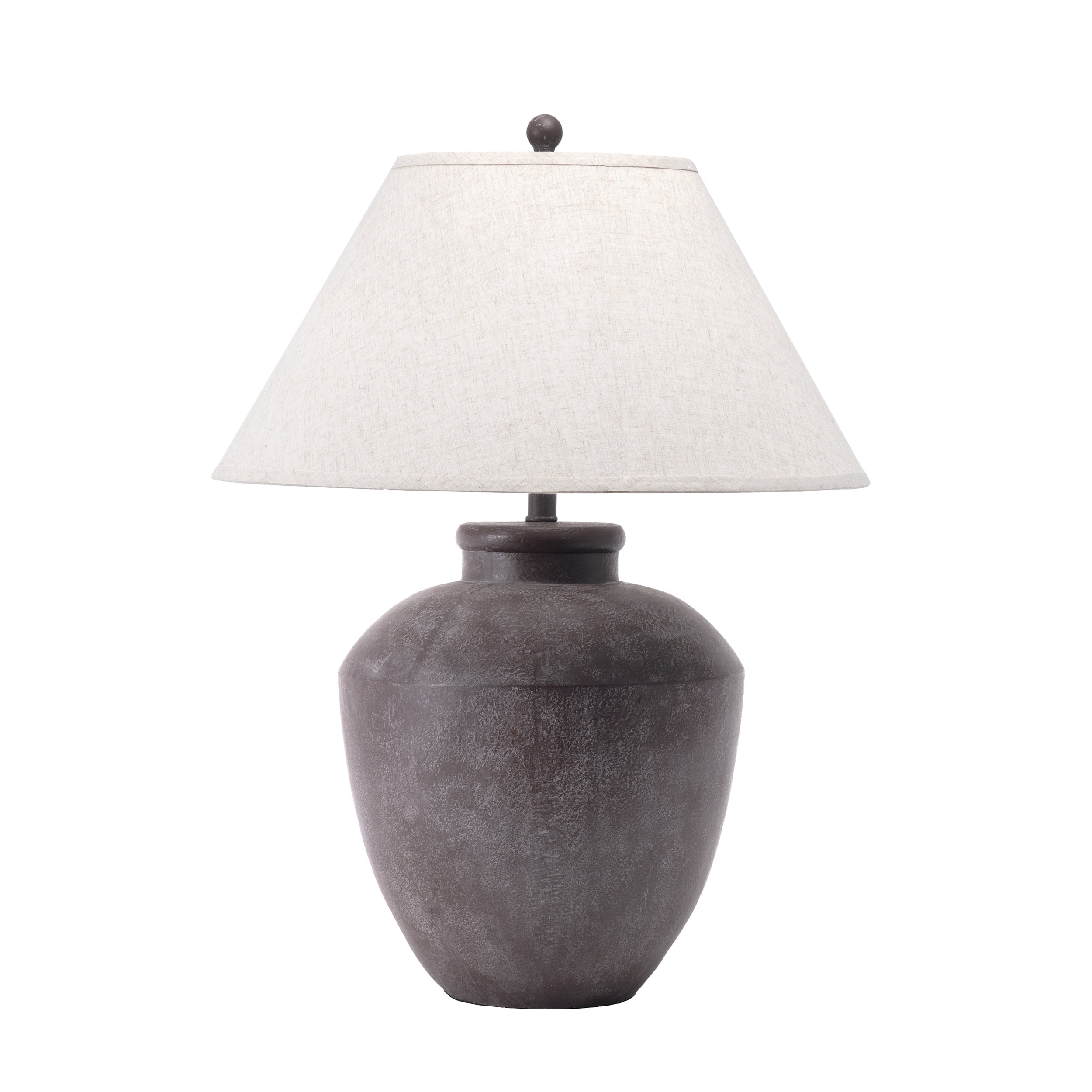 nuLOOM Lindos 30" Resin Table Lamp, 30" H x 22" W x 22" D, Brown