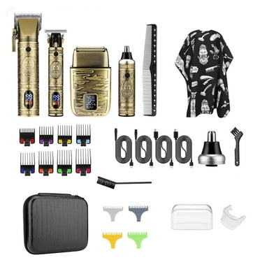 Audessy 4 in 1 Hair Clippers for Men Professional, Beard Trimmer Kits & Sets, Cordless Mens Hair Trimmer, Electric Shavers, Haircutting Machine with LED Display, for Barber