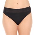 thumbnail image 3 of Women's Warner's 5109J No Pinching. No Problems. Hi-Cut Brief with Lace (Black/ToastedAlmondDot XL), 3 of 4