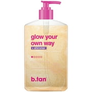Pack of 4 B Tan Glow Your Own Way Shimmer Self Tan Gel - Golden - 16 oz - Package may vary