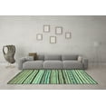 thumbnail image 3 of Ahgly Company Indoor Square Abstract Light Blue Modern Area Rugs, 7' Square, 3 of 4