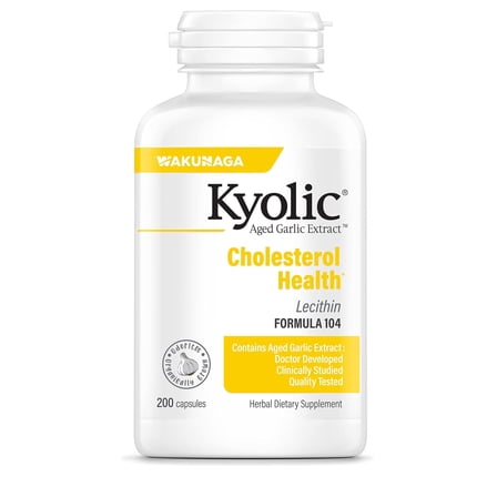 Kyolic Aged Garlic Extract Cholesterol Formula 104 - 200 Capsules