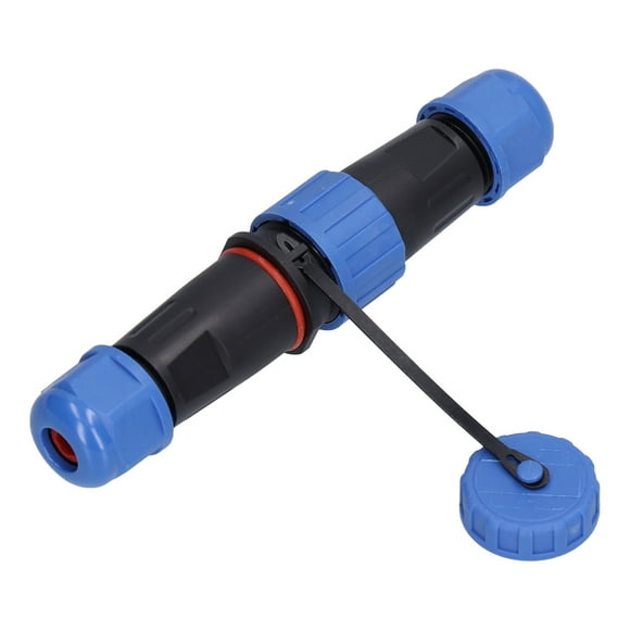 3 Pin Power Connector, IP68 Protection Waterproof Plug Socket Easy Installation Screw Crimping For Electrical Equipments