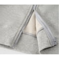 thumbnail image 6 of Women Solid Colour hoodie Men Oversized Zip Up Sweatshirts Long Sleeve Hooded Jackets, 6 of 6